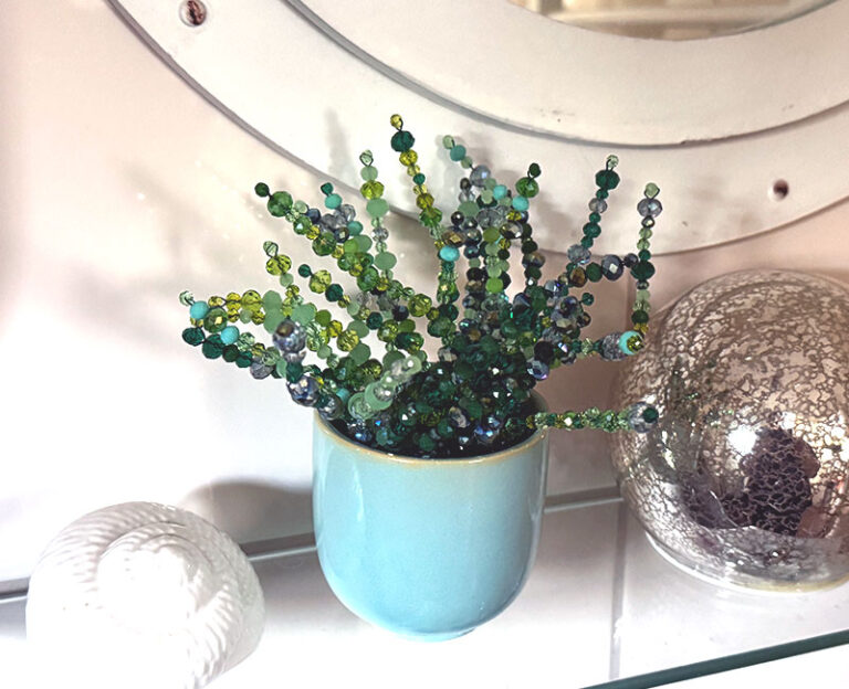 Sukkulente aus Perlen
