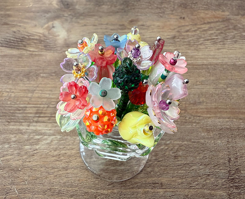 Perlenblumenstrauss